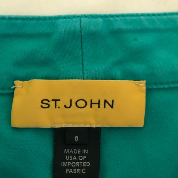 Turquoise St John pants - summer styling - Picture 3 of 7